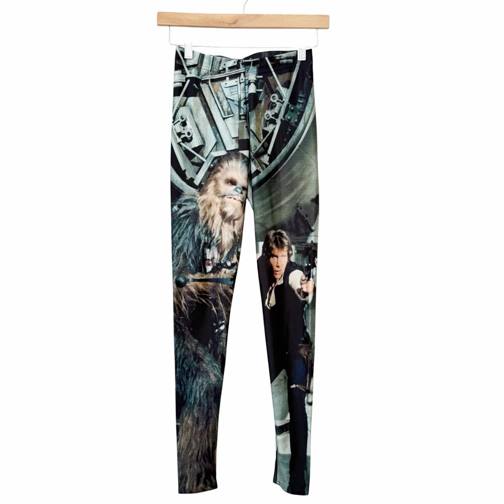 Blackmilk Star Wars Chewbacca and Han Solo Leggings Sz S